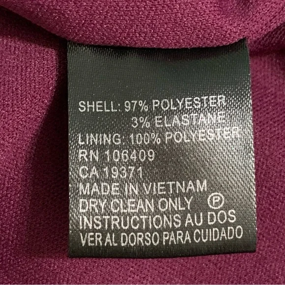 Tahari Arthur S. Levine Color Block Dress Cap Sleeve Square Neckline Size 14 - Picture 7 of 9